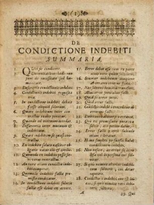 Dissertatio Juridica De Condictione Indebiti