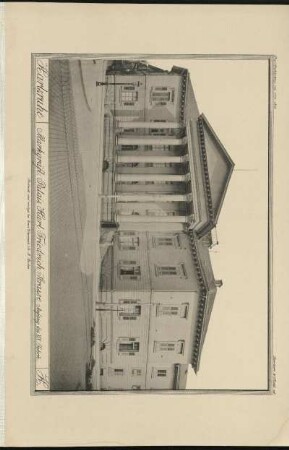 K. Markgräfl. Palais Karl Friedrich Strasse.