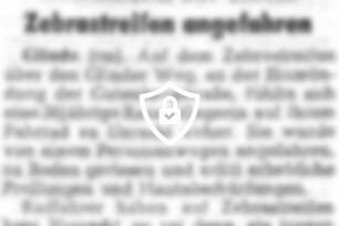 Radfahrerin auf einem Zebrastreifen angefahren