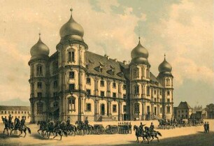 Das Schlösschen in Gottesaue. Großh. Bad. Artillerie-Caserne