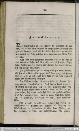 Zurücktreten