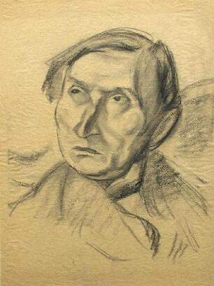 Porträt - Mann mit nach oben gerichteten Augen (1/2 rechts)