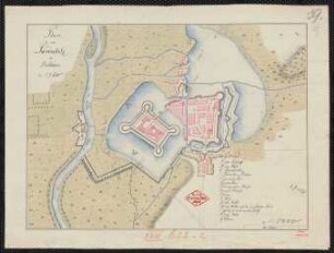 Plan von Pardubitz in Böhmen