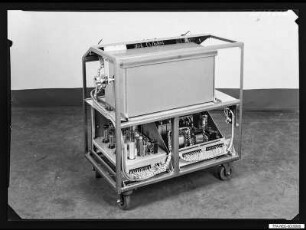Hochspannungsanlage 60 KV HA1, Seitenansicht offen, Foto 1960