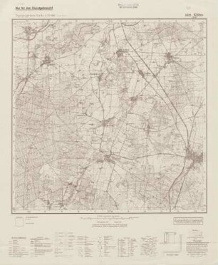 3332 Klötze (West), Topographische Karte 1:25000 (4cm - Karte)