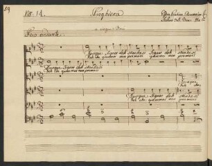 Preghiera; Coro; A-Dur