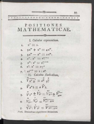 Positiones Mathematicae