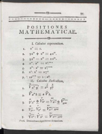 Positiones Mathematicae