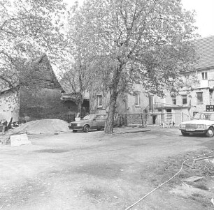 Belgershain-Rohrbach. Gasthof Rohrbach (19. Jh.). Hofansicht mit Nebengebäude