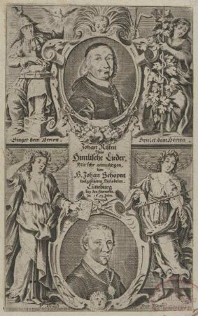Bildnisse des Johan Risten und des Johan Schopen