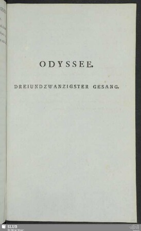 Dreiundzwanzigster Gesang