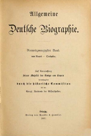 Allgemeine Deutsche Biographie, 24. van Noort - Ovelacker