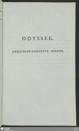 Zweiundzwanzigster Gesang