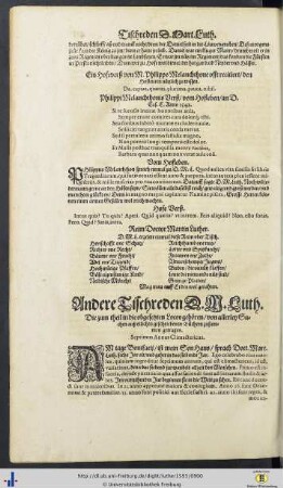 Andere Tischreden D. M. Luth.