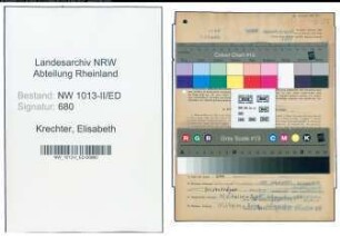 Entnazifizierung Elisabeth Krechter , geb. 09.09.1920 (Lehrerin)