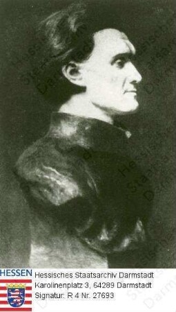 George, Stefan (1868-1933) / Porträt, linkes Profil-Brustbild, Büste