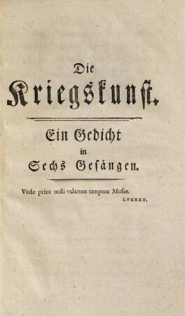Die Kriegskunst