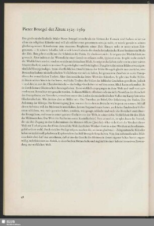 Pieter Bruegel der Ältere 1525-1569