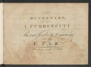 Ouverture nell'opera "I Fuorusciti"