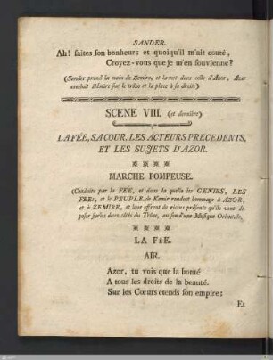Acte Quatrieme: Scene VIII.