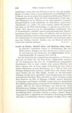 186-187 [Rezension] Schiel, Hubert, Geeint in Christo