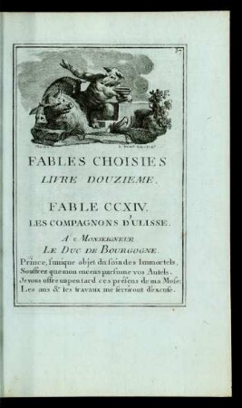 Fables Choisies Livre Douzieme.