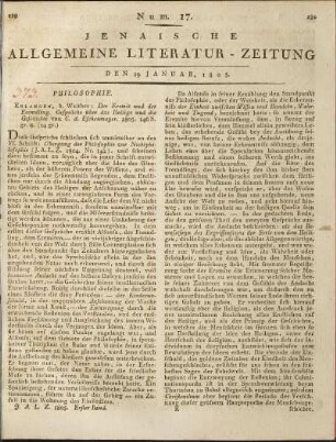 Num. 17. Den 19. Januar 1805