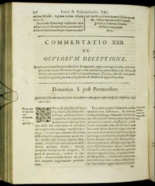 Commentatio XXII. De Oculorum Deceptione.
