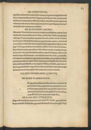 Valerii Maximi Liber Quartus ...