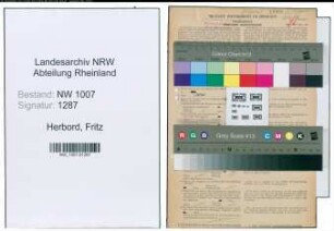 Entnazifizierung Fritz Herbord , geb. 26.11.1906 (Elektromeister)