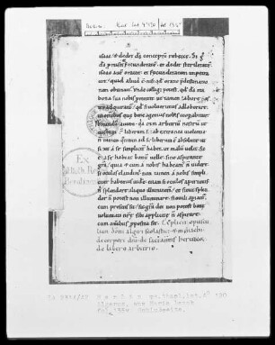Algerus von Lüttich, de corpore et sanguine domini — Schlusseite mit Ex Libris, Folio 135 verso