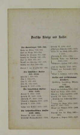 Deutsche Könige und Kaiser