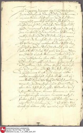 1598, Hermann Simons zu Middelbüren leiht eine Summe Geldes vom Bremer Domcapitel