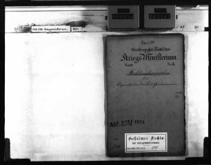 Mobilmachungsplan, hier Organisation der Feldgendarmerie