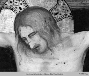 Ausmalung des Nordquerhauses : Christusszenen : Kreuzigung mit dem heiligen Franziskus und Antonius von Padua