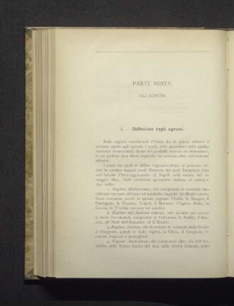 Parte Sesta. Gli Agrumi