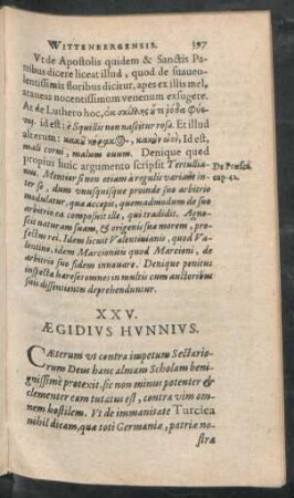 XXV. Aegidius Hunnius