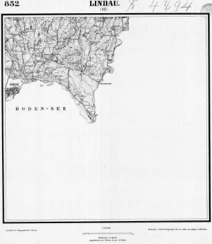 852 Lindau (Ost) [Topographische Karte von Bayern 1:25.000 (Positionsblätter)]