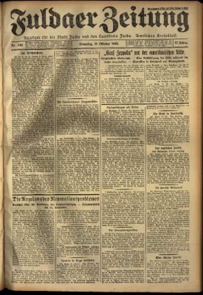 Ausgabe vom Dienstag, den 16. Oktober 1928.