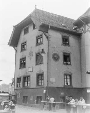 Hallwyler Hof : Säckingen (ab 1978 Bad Säckingen). Hallwyler Hof (hier wohnte Joseph Victor Scheffel einige Monate während seines Aufenthaltes in Säckingen)