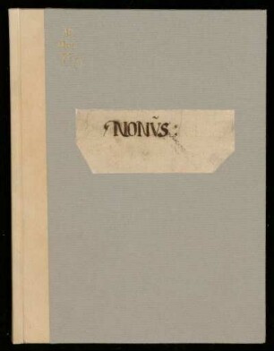 Geistliche Vokalmusik, Instrumentalmusik. Nonus : 17. Jh.