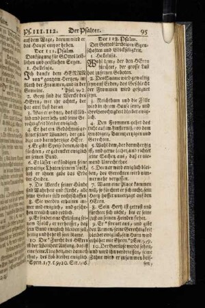 Der 112. Psalm.