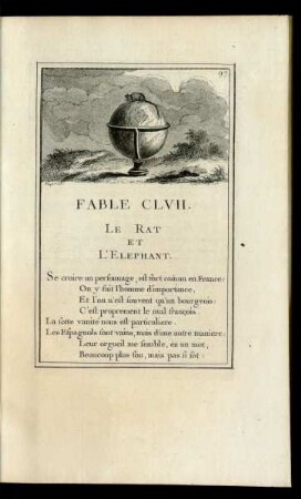 Fable CLVII. Le Rat Et L'Elephant.