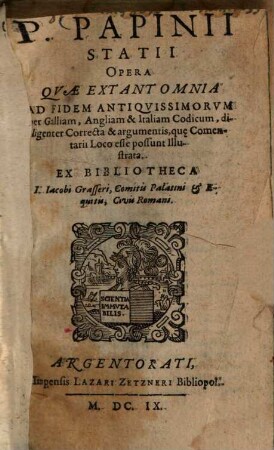 P. Papinii Statii opera quae extant omnia
