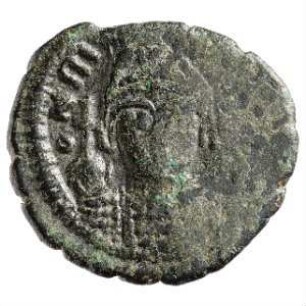 Münze, Halbfollis, 588 / 589