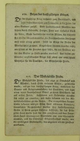 271. Der Westphälische Friede