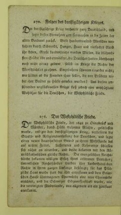 271. Der Westphälische Friede