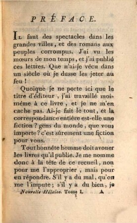 Oeuvres Complettes De J. J. Rousseau, Citoyen De Genève, 3. [La nouvelle Héloïse, T. 1]