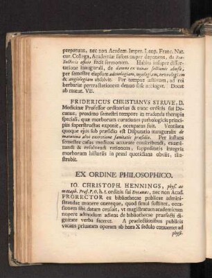 Ex Ordine Philosophico.