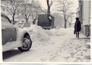 Paulinenstraße im Winter. Detmold. Paulinenstraße